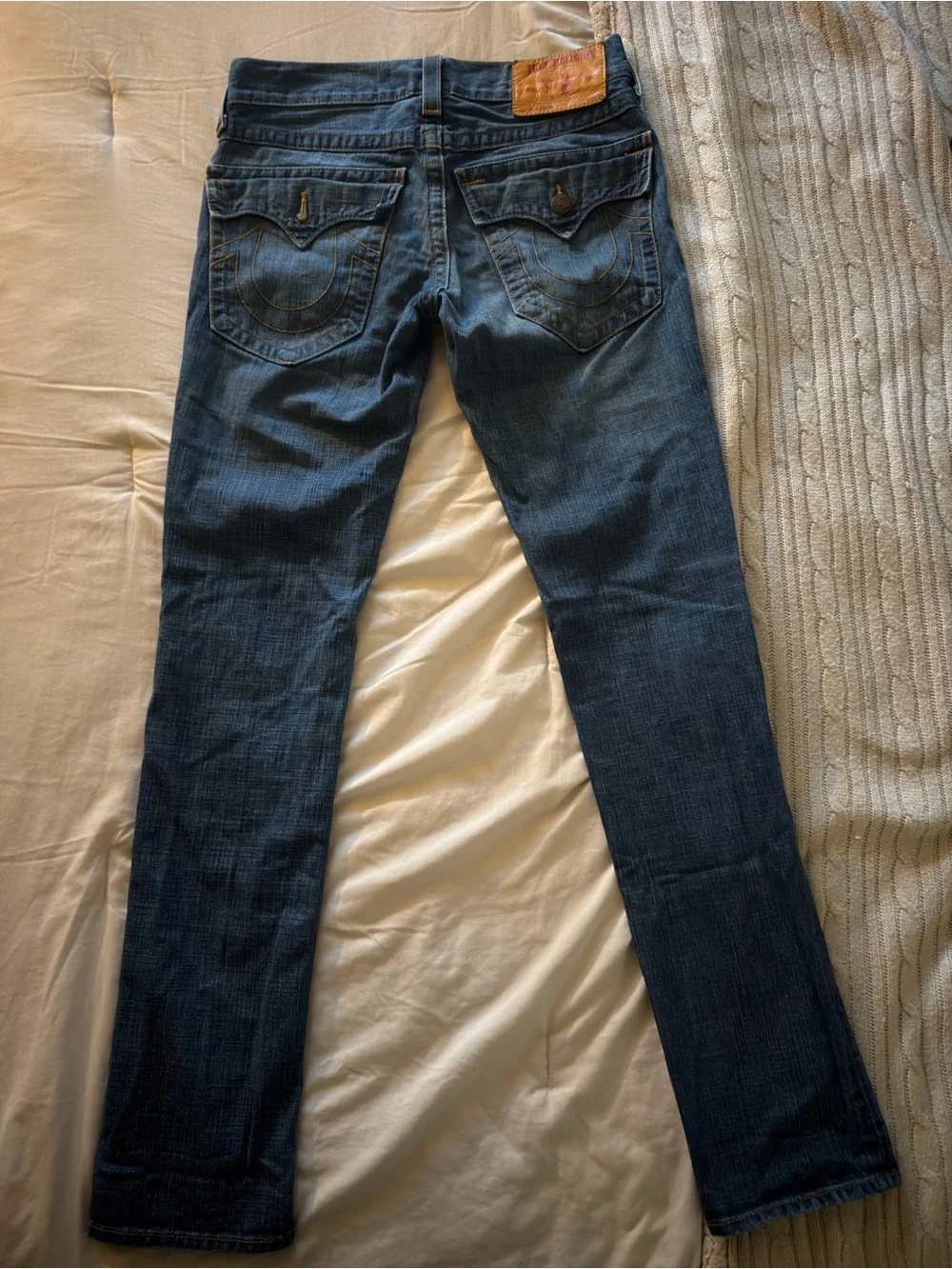 True Religion Men’s Straight Jeans - Blue Wash